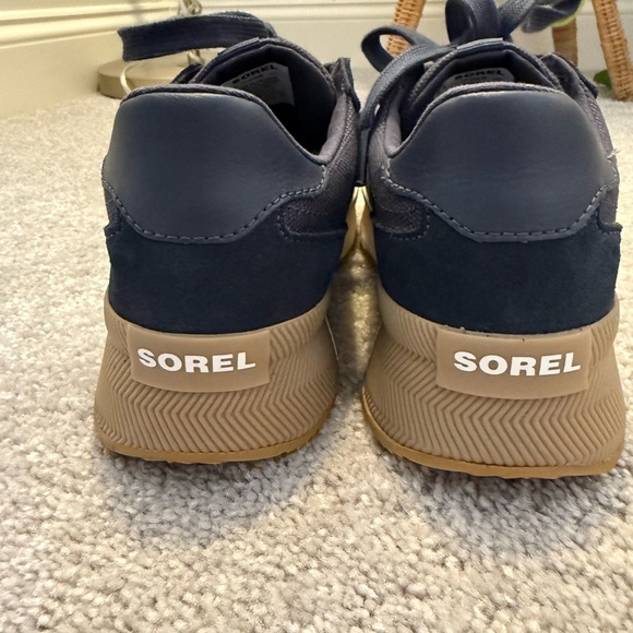 SOREL Out N About III City Sneaker Waterproof Women’s 8.5 in India Ink/Sea Salt - Picture 2 of 13
